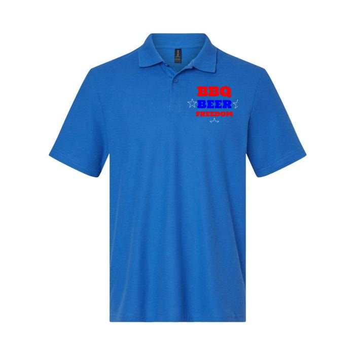 Bbq Beer Freedom Gift Softstyle Adult Sport Polo