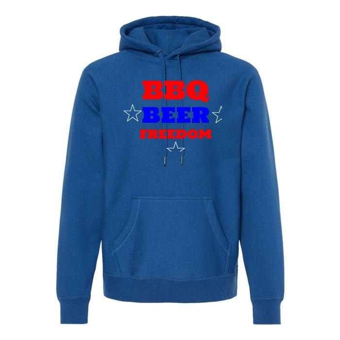 Bbq Beer Freedom Gift Premium Hoodie