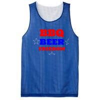 Bbq Beer Freedom Gift Mesh Reversible Basketball Jersey Tank