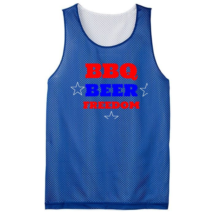 Bbq Beer Freedom Gift Mesh Reversible Basketball Jersey Tank