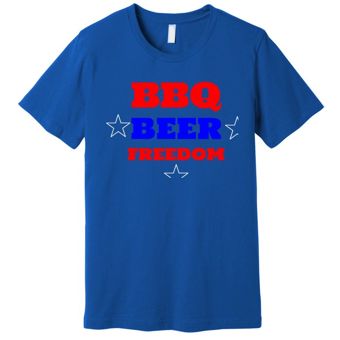 Bbq Beer Freedom Gift Premium T-Shirt