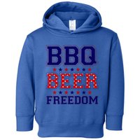 Bbq Beer Freedom Gift Toddler Hoodie