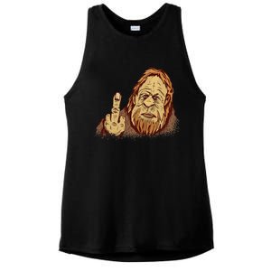 Believe Bigfoot For Monster Lovers Ladies PosiCharge Tri-Blend Wicking Tank