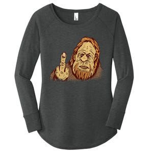 Believe Bigfoot For Monster Lovers Women's Perfect Tri Tunic Long Sleeve Shirt