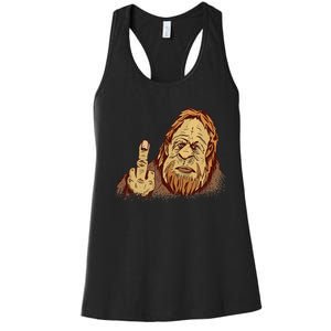 Believe Bigfoot For Monster Lovers Women's Racerback Tank