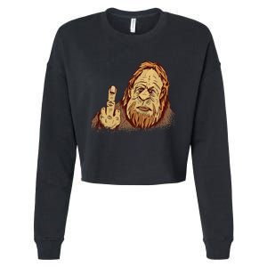 Believe Bigfoot For Monster Lovers Cropped Pullover Crew