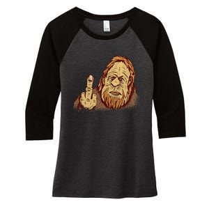 Believe Bigfoot For Monster Lovers Women's Tri-Blend 3/4-Sleeve Raglan Shirt