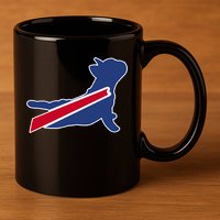 Buffalo French Bulldog 11oz C Handle Ceramic Mug