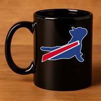 Buffalo French Bulldog 11oz C Handle Ceramic Mug