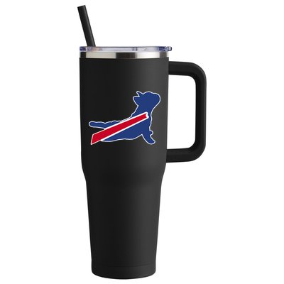 Buffalo French Bulldog 40oz Vacuum Insulated Stainless Steel Travel Tumbler