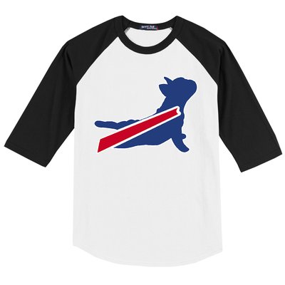 Buffalo French Bulldog Baseball Sleeve Shirt