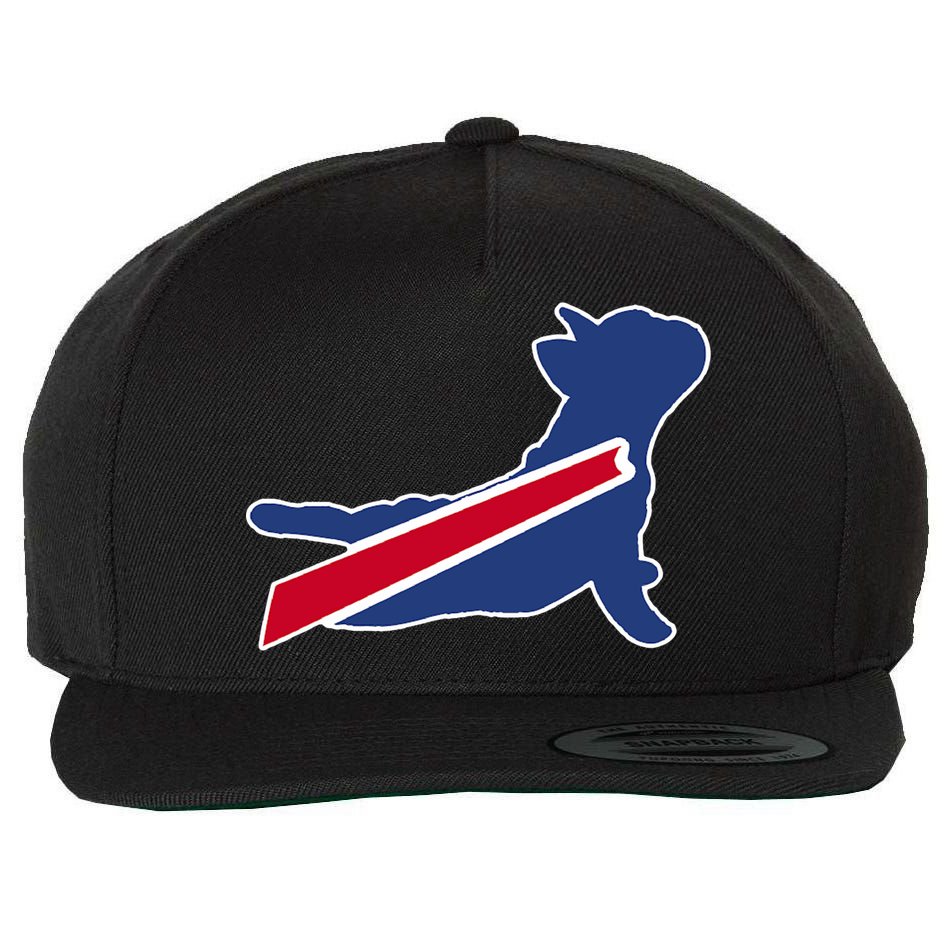 Buffalo French Bulldog Wool Snapback Cap