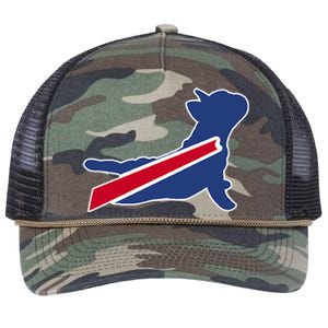 Buffalo French Bulldog Retro Rope Trucker Hat Cap