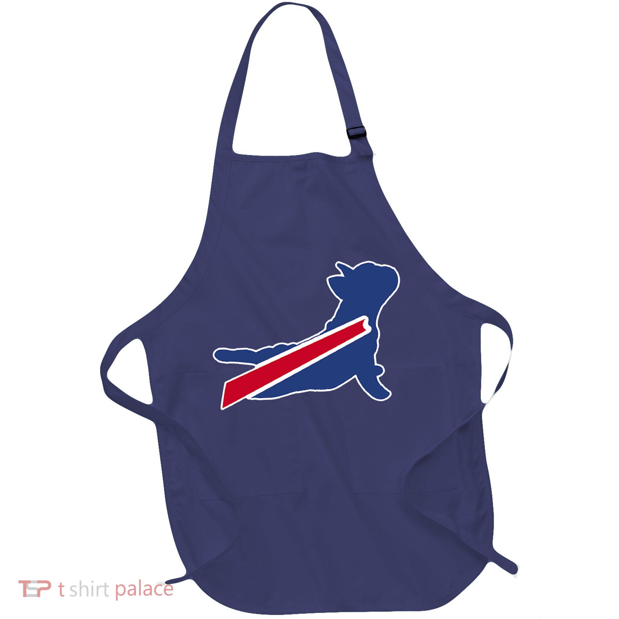 Buffalo French Bulldog Full-Length Apron With Pockets