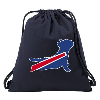 Buffalo French Bulldog Drawstring Bag
