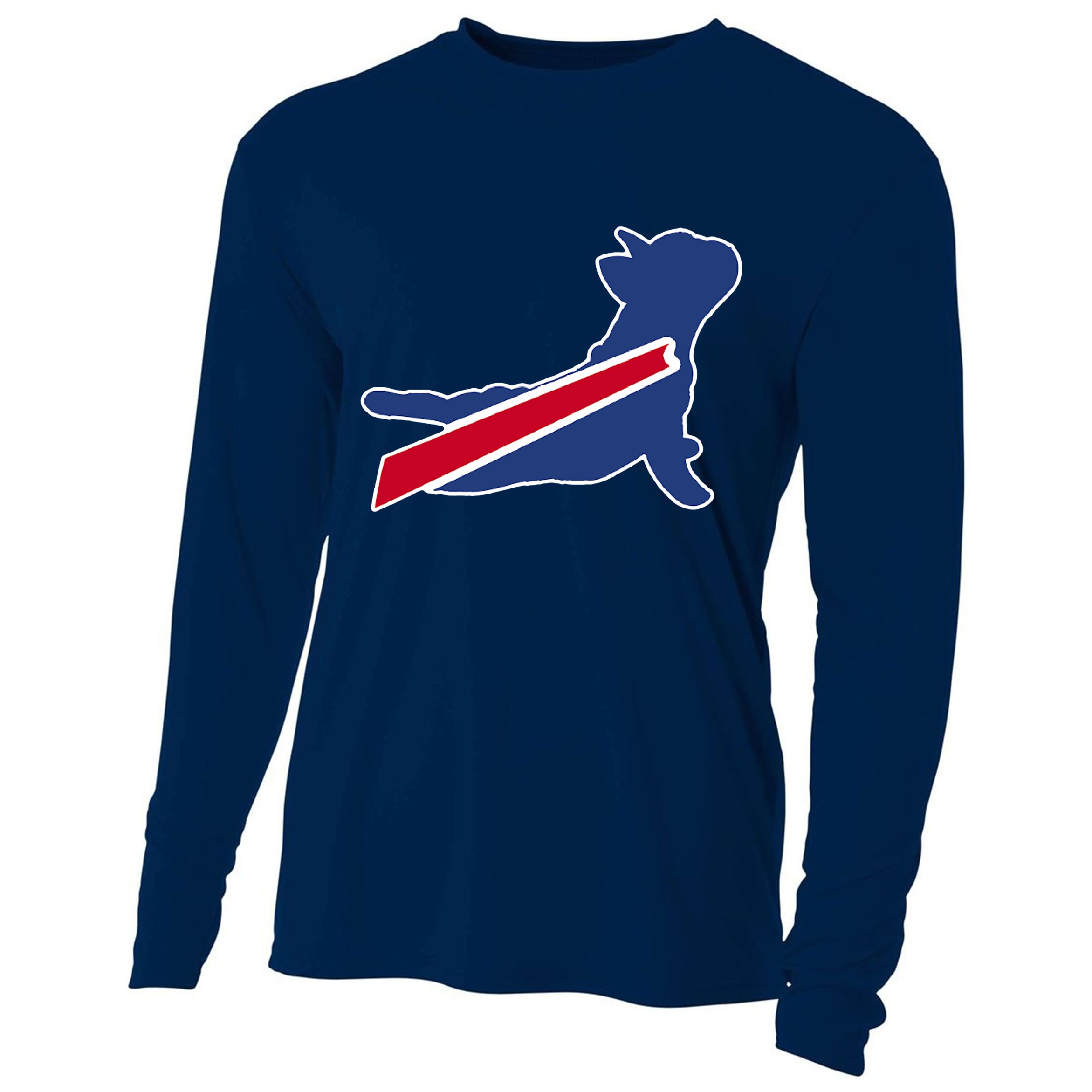 Buffalo French Bulldog Cooling Performance Long Sleeve Crew