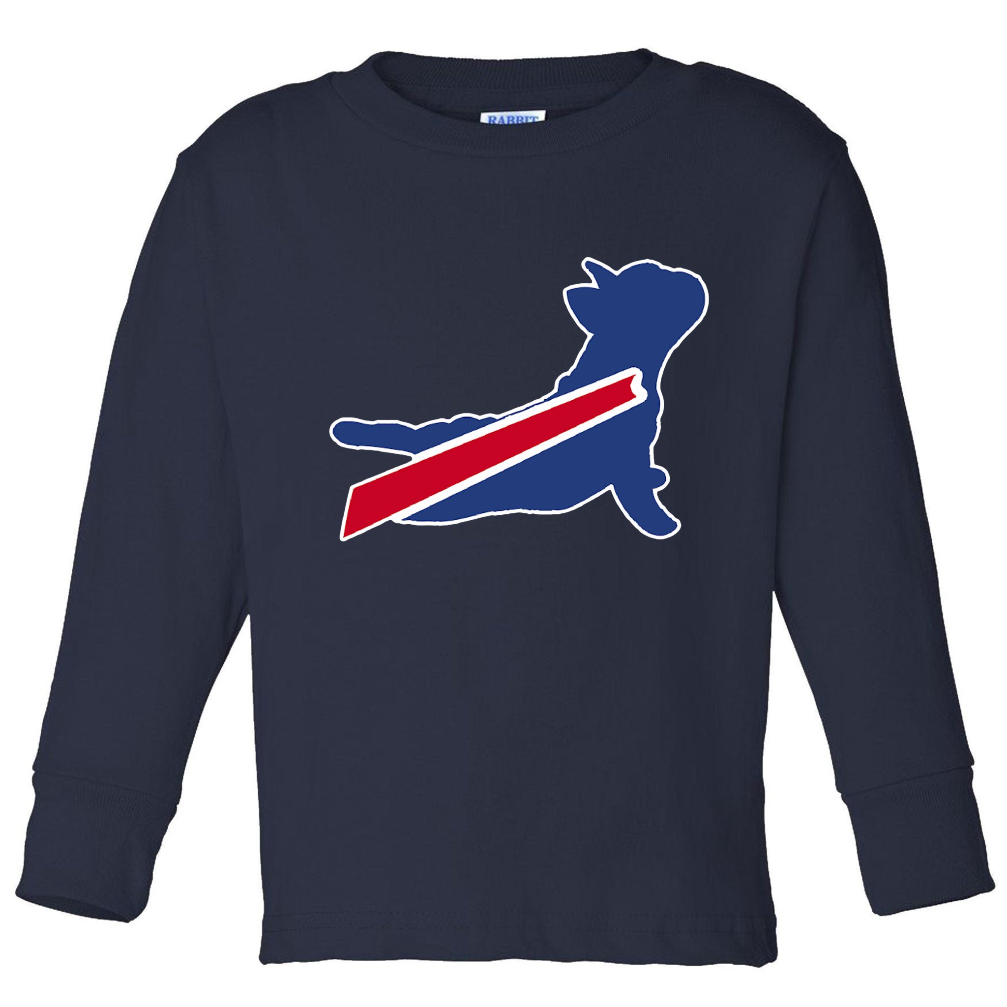 Buffalo French Bulldog Toddler Long Sleeve Shirt