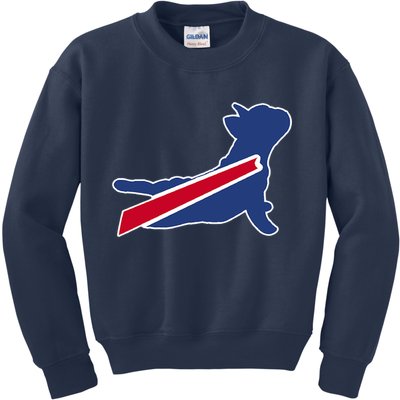Buffalo French Bulldog Kids Sweatshirt