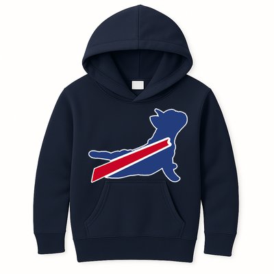 Buffalo French Bulldog Kids Hoodie