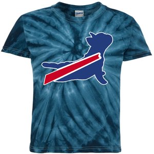 Buffalo French Bulldog Kids Tie-Dye T-Shirt