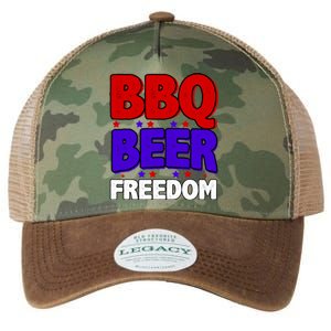 Bbq Beer Freedom Gift Legacy Tie Dye Trucker Hat