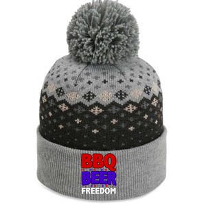 Bbq Beer Freedom Gift The Baniff Cuffed Pom Beanie