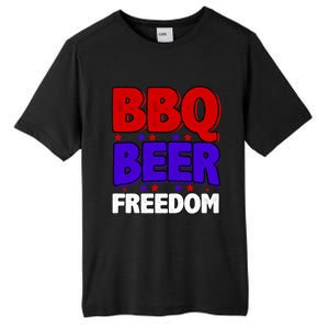 Bbq Beer Freedom Gift Tall Fusion ChromaSoft Performance T-Shirt