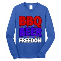 Bbq Beer Freedom Gift Long Sleeve Shirt