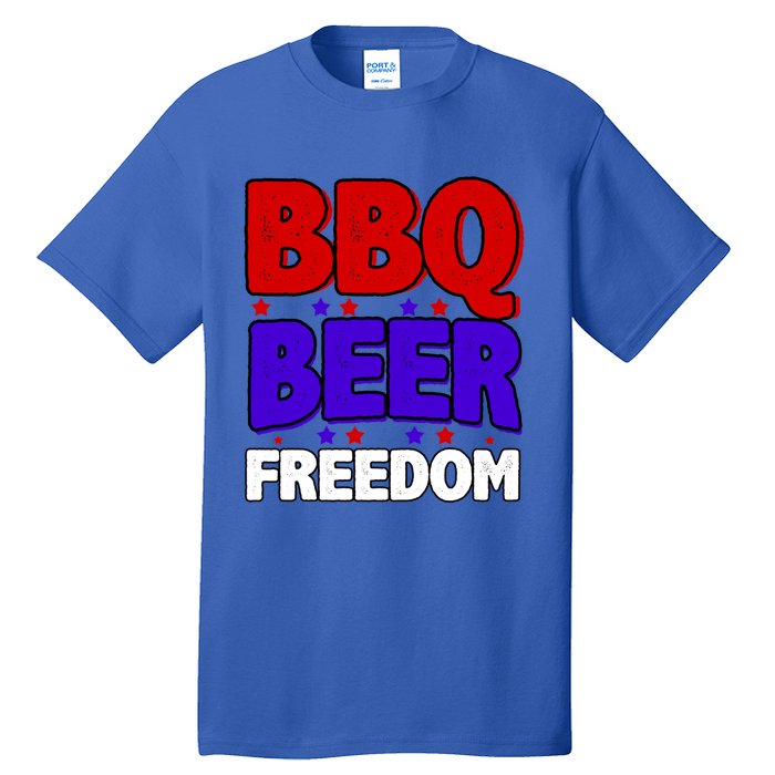 Bbq Beer Freedom Gift Tall T-Shirt