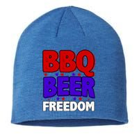 Bbq Beer Freedom Gift Sustainable Beanie