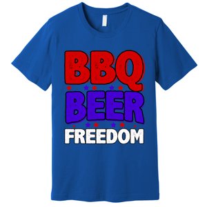 Bbq Beer Freedom Gift Premium T-Shirt