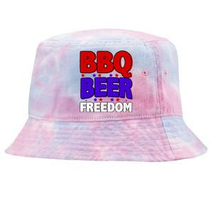 Bbq Beer Freedom Gift Tie-Dyed Bucket Hat