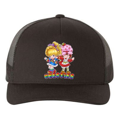 Besties Best Friends Classic TV Show Yupoong Adult 5-Panel Trucker Hat