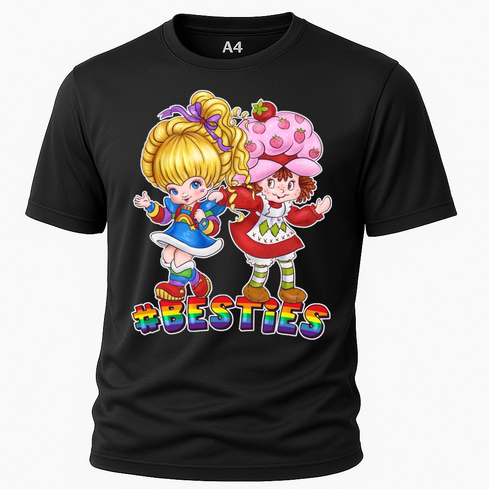 Besties Best Friends Classic TV Show Cooling Performance Crew T-Shirt