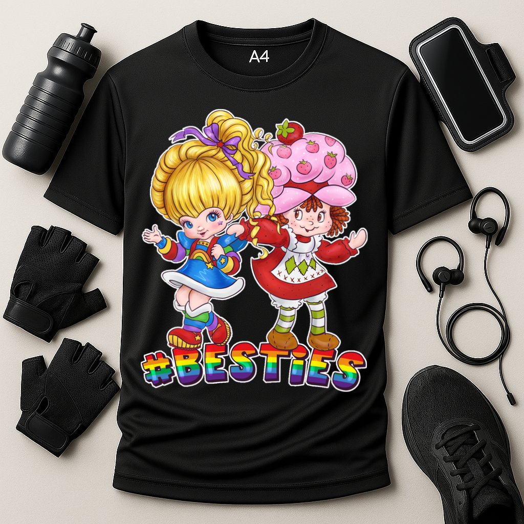 Besties Best Friends Classic TV Show Cooling Performance Crew T-Shirt