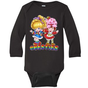 Besties Best Friends Classic TV Show Baby Long Sleeve Bodysuit