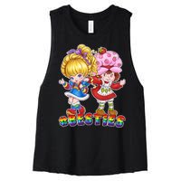 Besties Best Friends Classic TV Show Women's Racerback Cropped Tank