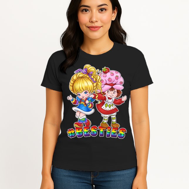Besties Best Friends Classic TV Show Womens T-Shirt