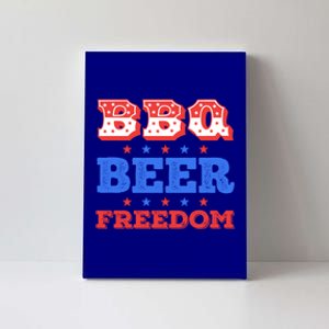 Bbq Beer Freedom Usa Patriotic 4th Of July Cute Gift Canvas