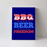 Bbq Beer Freedom Usa Patriotic 4th Of July Cute Gift Canvas