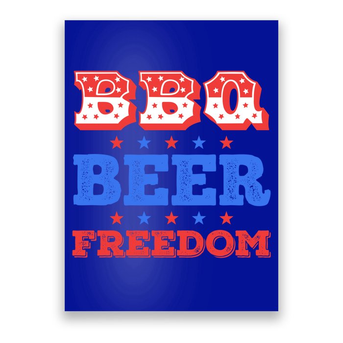 Bbq Beer Freedom Usa Patriotic 4th Of July Cute Gift Poster