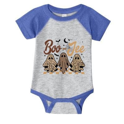 Boujee BooJee Fall Retro Halloween Ghost Spooky Vibes Gift Infant Baby Jersey Bodysuit