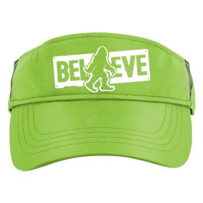 Believe Big Foot Sasquatch Bigfoot Adult Drive Performance Visor