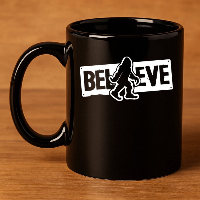 Believe Big Foot Sasquatch Bigfoot 11oz C Handle Ceramic Mug