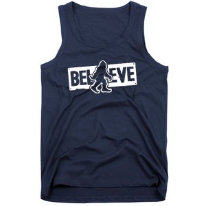 Believe Big Foot Sasquatch Bigfoot Tank Top