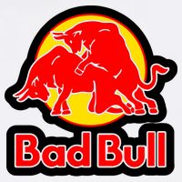 Bad Bull Funny Adult Humor Flatbill Hat