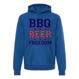 Bbq Beer Freedom Gift Premium Hoodie