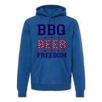 Bbq Beer Freedom Gift Premium Hoodie