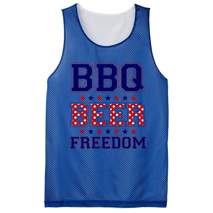 Bbq Beer Freedom Gift Mesh Reversible Basketball Jersey Tank