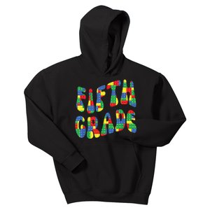 Building Bricks Fifth Grade 5 Boy Teacher Master Builder Kids Hoodie